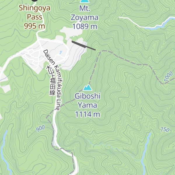Map of Giboshi Yama