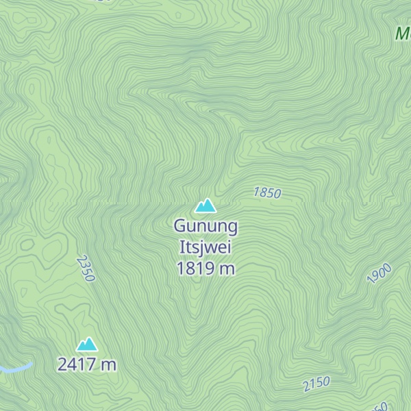 Map of Gunung Itsjwei