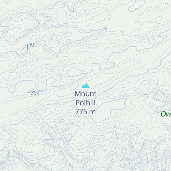 Map of Mount Polhill