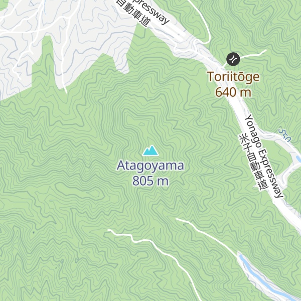Map of Atagoyama