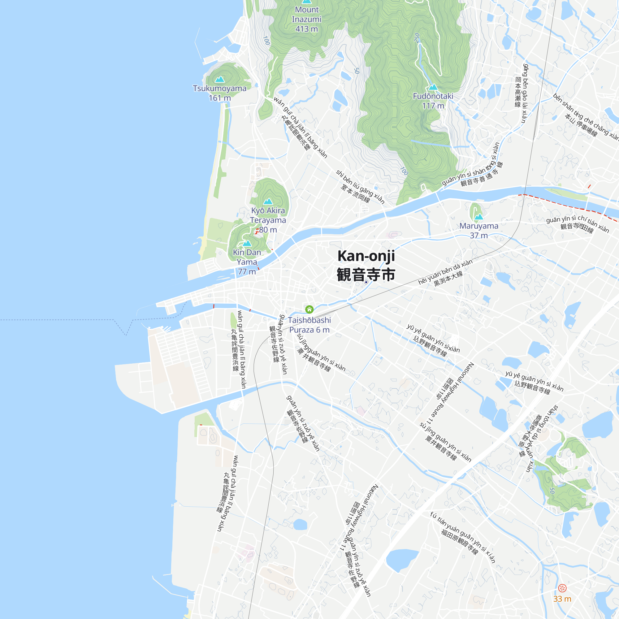 Taishōbashi Puraza map