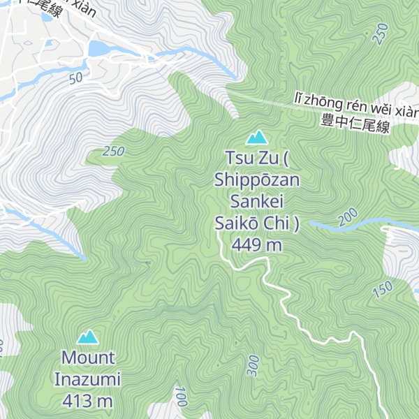 Map of Uenoyama ( Daka Noyama )