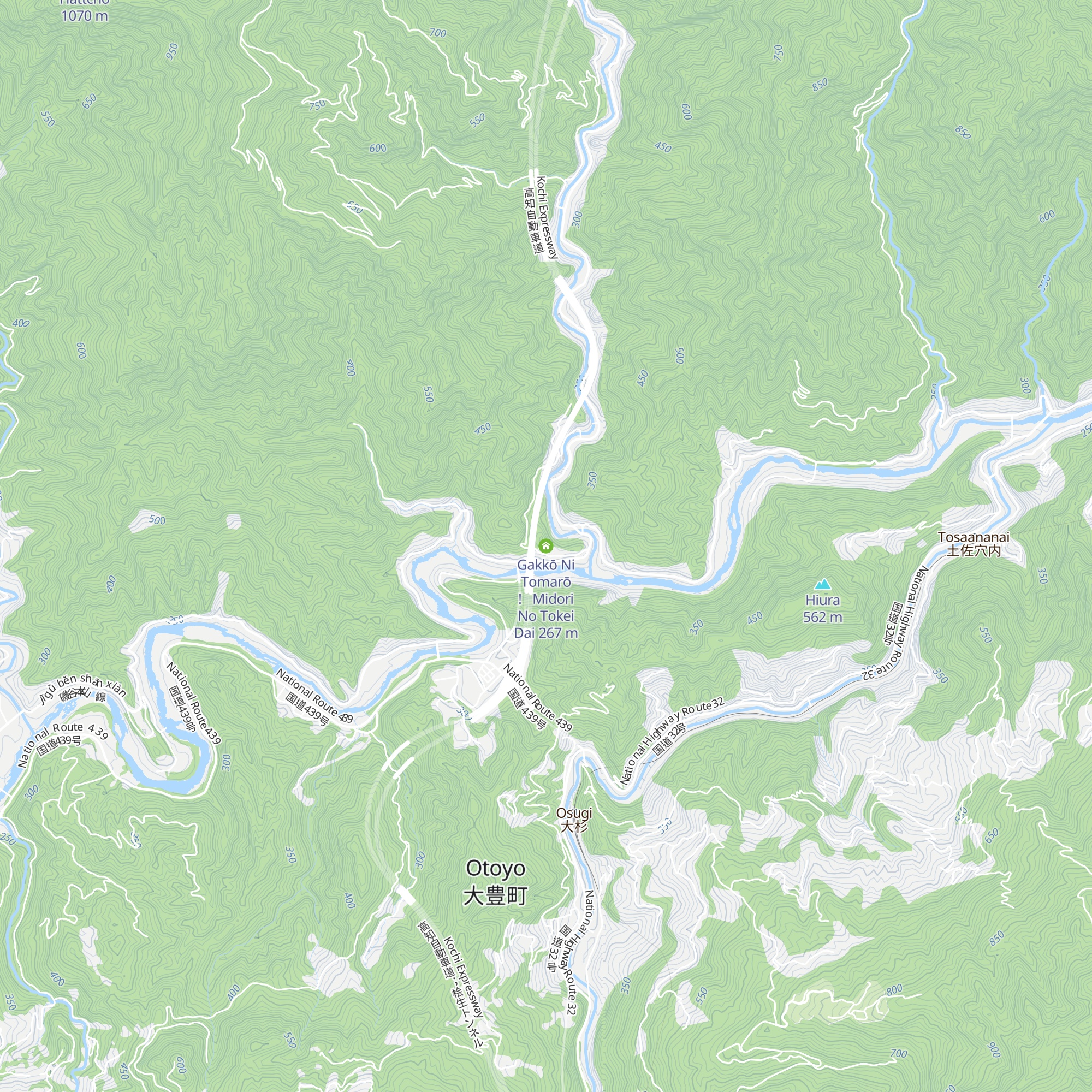 Gakkō Ni Tomarō !   Midori No Tokei Dai map