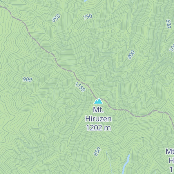 Map of Mt. Kami-Hiruzen
