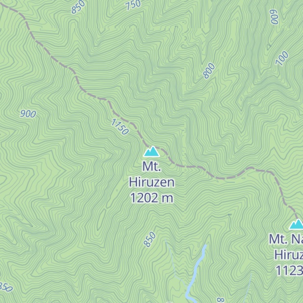 Map of Mt. Hiruzen