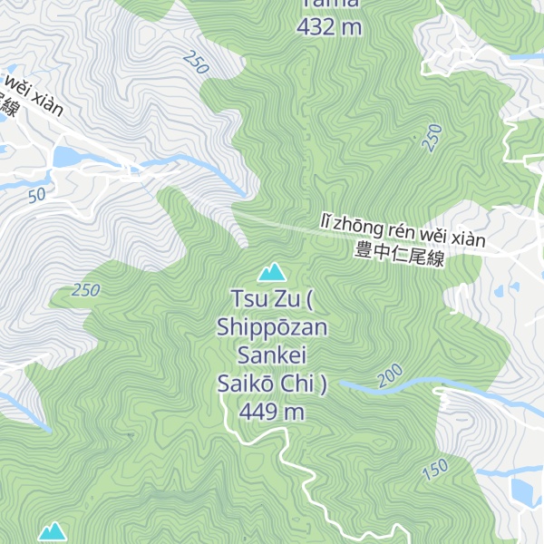 Map of Tsu Zu ( Shippōzan Sankei Saikō Chi )