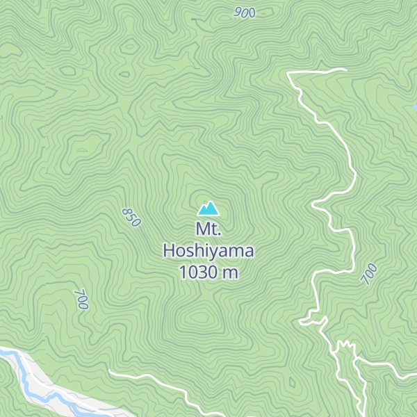 Map of Mt. Hoshiyama