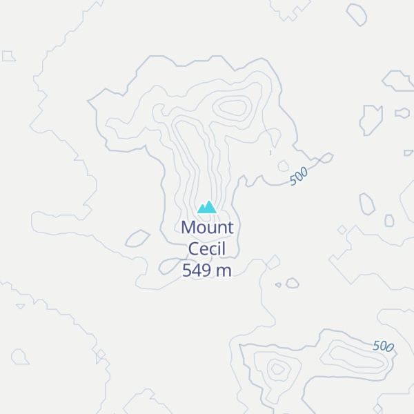 Map of Mount Cecil