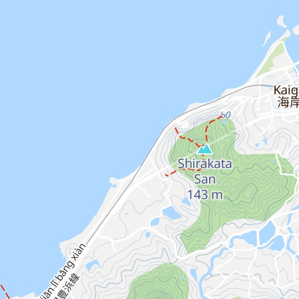 Map of Aka-yama