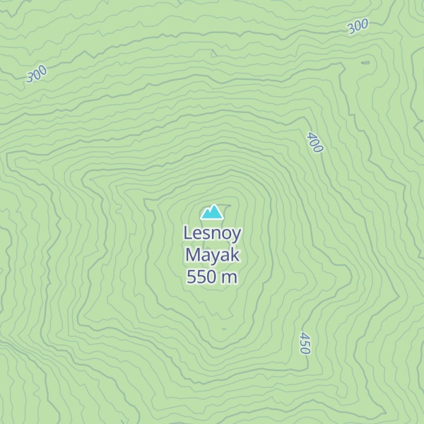Map of Lesnoy Mayak