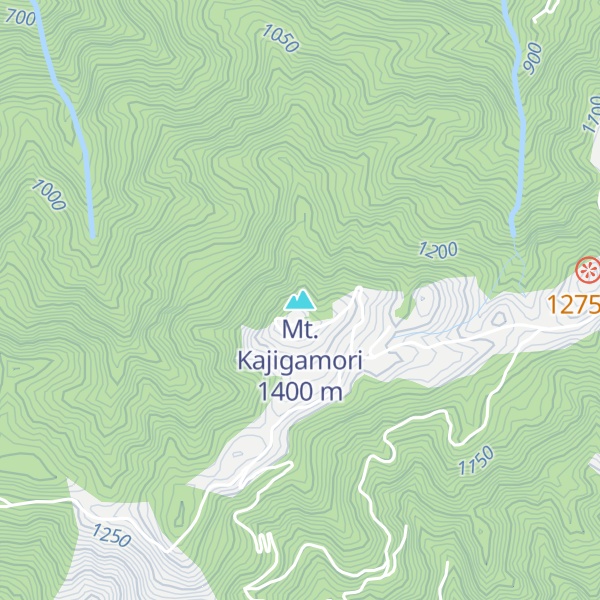 Map of Mt. Kajigamori