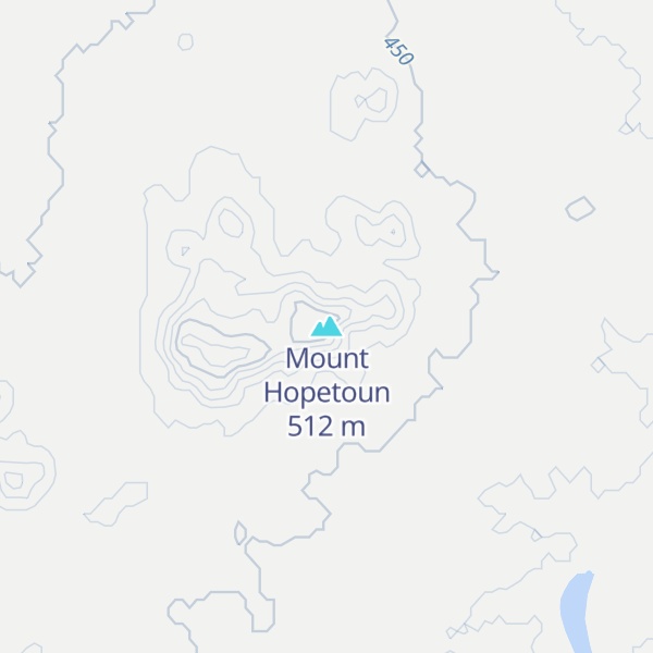 Map of Mount Hopetoun