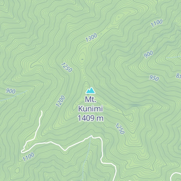 Map of Mt. Kunimi
