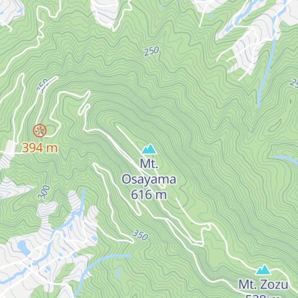 Map of Mt. Osayama