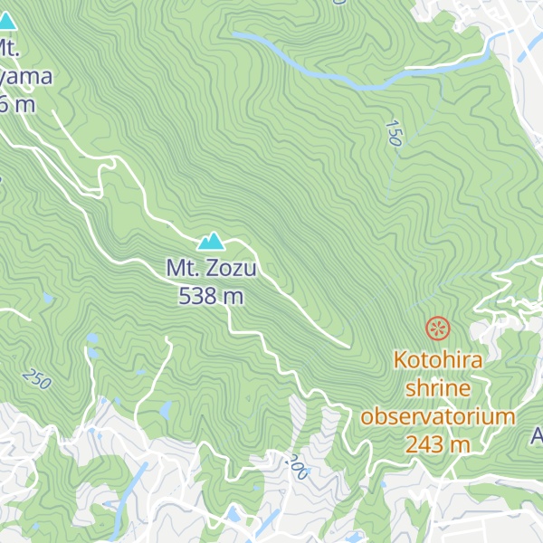 Map of Mt. Kotohira