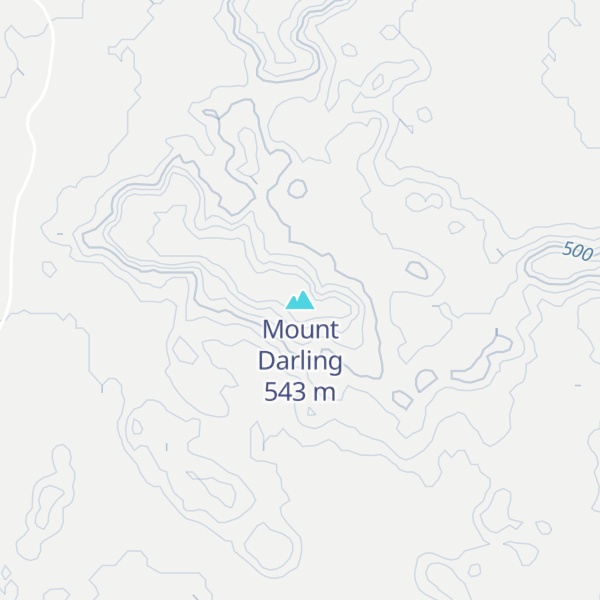 Map of Mount Darling