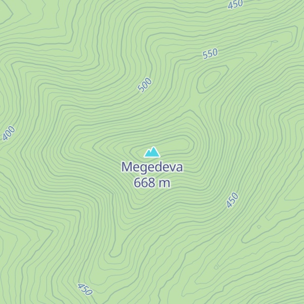 Map of Megedeva