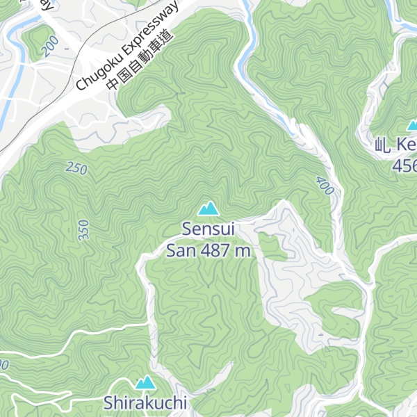Map of Sensui San