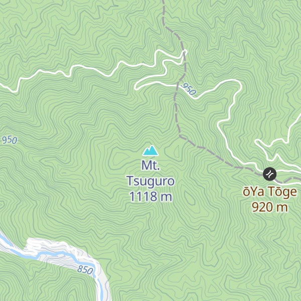 Map of Mt. Tsuguro