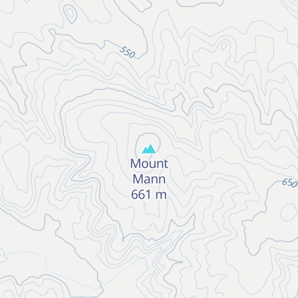 Map of Mount Mann