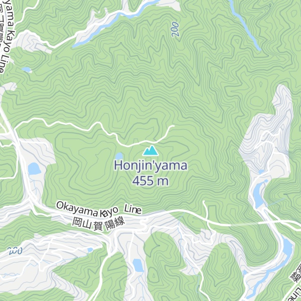 Map of Honjin'yama