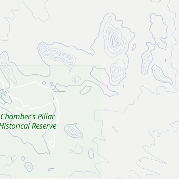 Map of Chambers Pillar