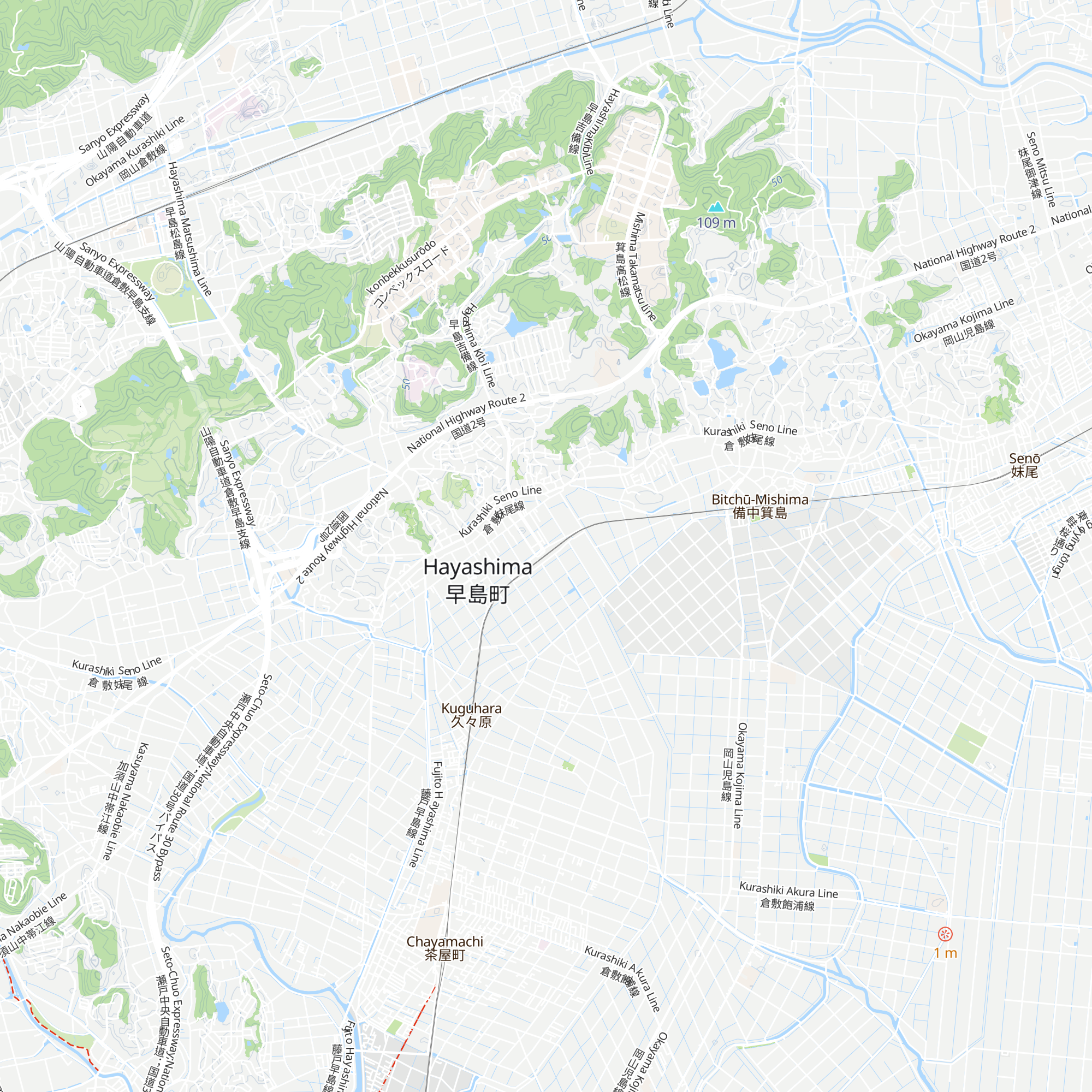 Hayashima Machi Kankō Sentā map