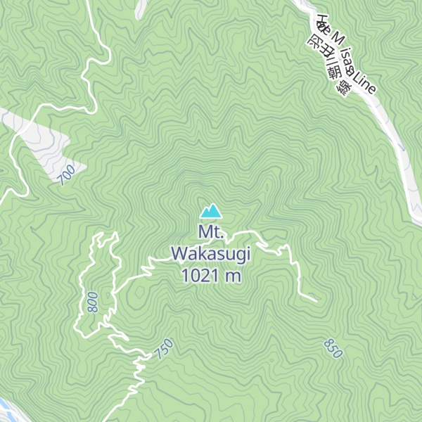 Map of Mt. Wakasugi