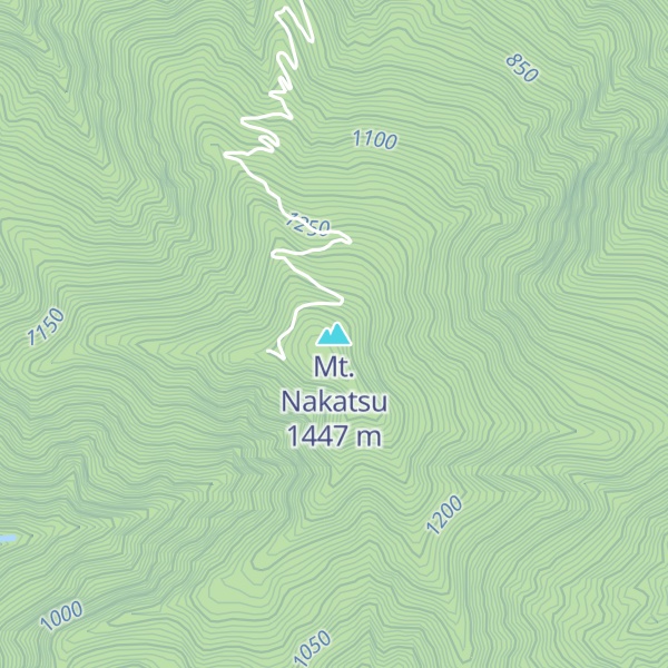 Map of Mt. Nakatsu