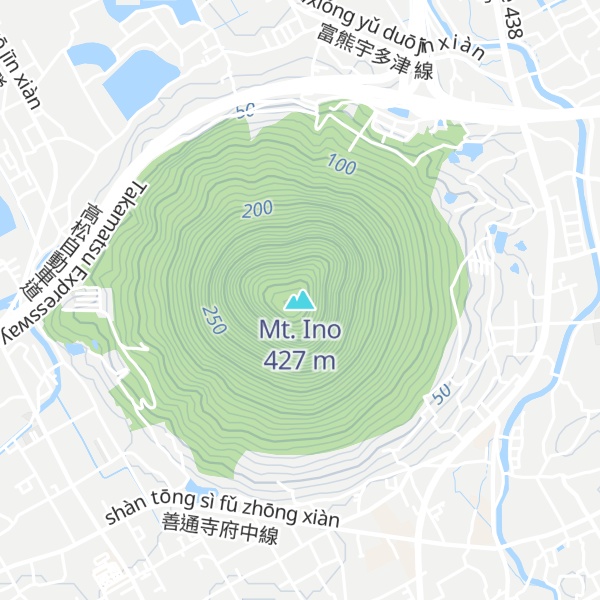Map of Mt. Ino