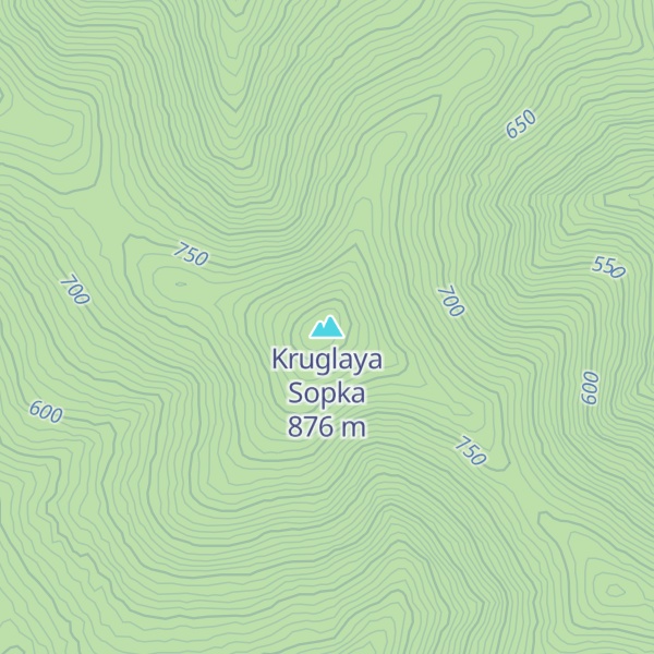 Map of Kruglaya Sopka