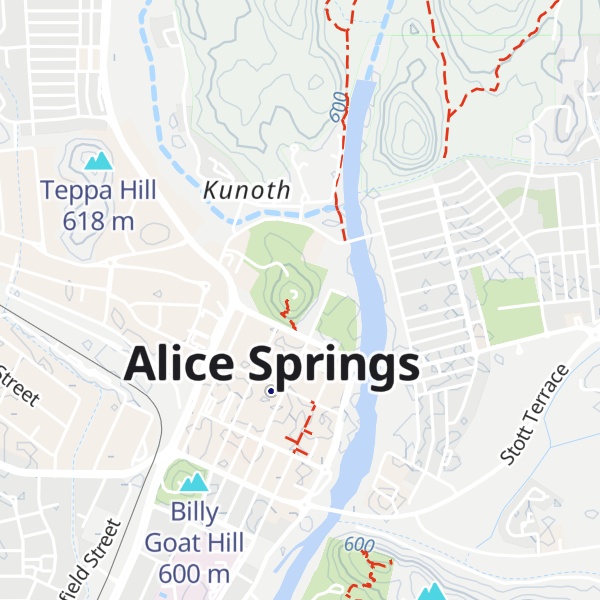Map of Anzac Hill