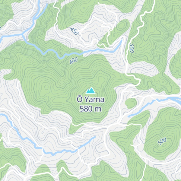 Map of Ō Yama