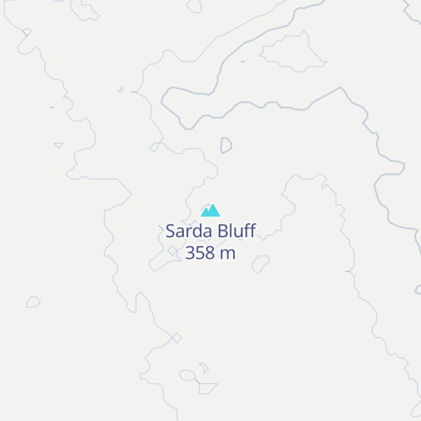 Map of Sarda Bluff