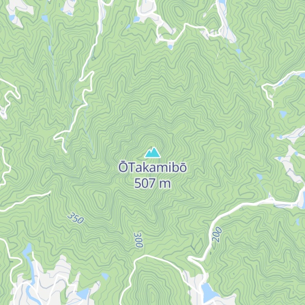 Map of ŌTakamibō