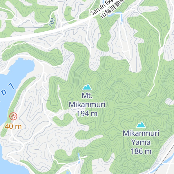 Map of Mt. Mikanmuri
