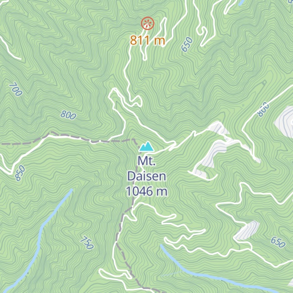 Map of Mt. Daisen