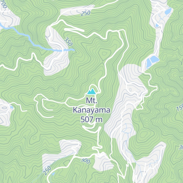 Map of Mt. Kanayama