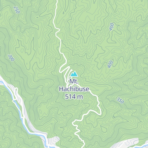 Map of Mt. Hachibuse