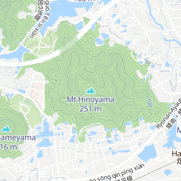Map of Mt.Hinoyama