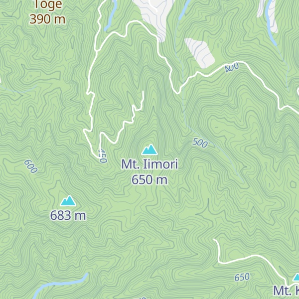 Map of Mt. Iimori