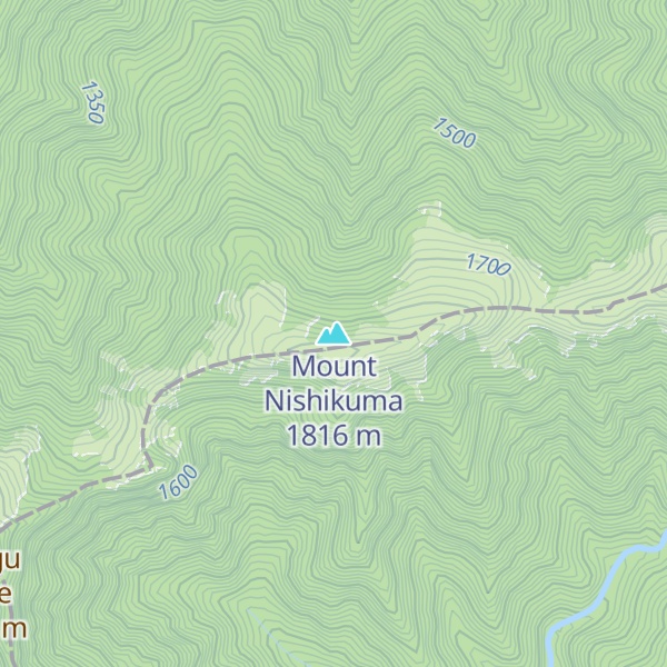 Map of Mount Nishikuma