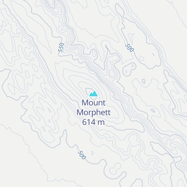 Map of Mount Morphett