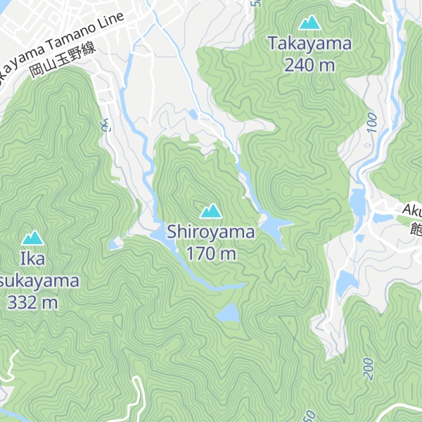 Map of Shiroyama