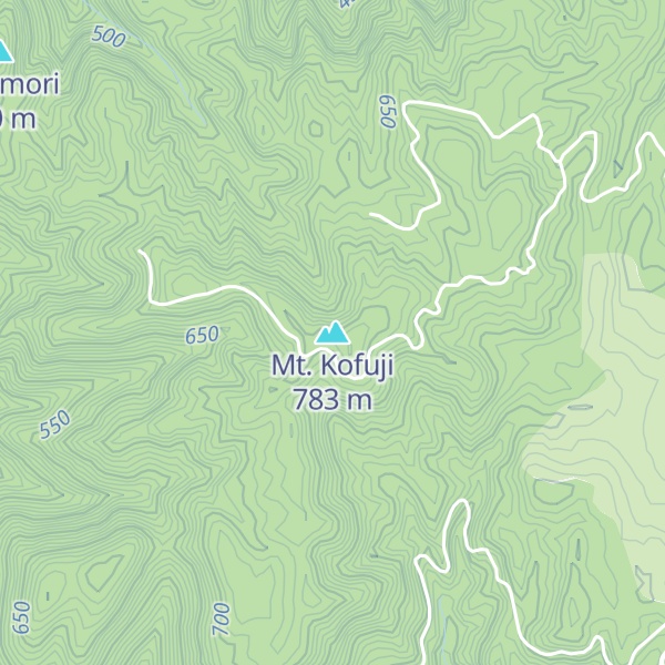 Map of Mt. Kofuji