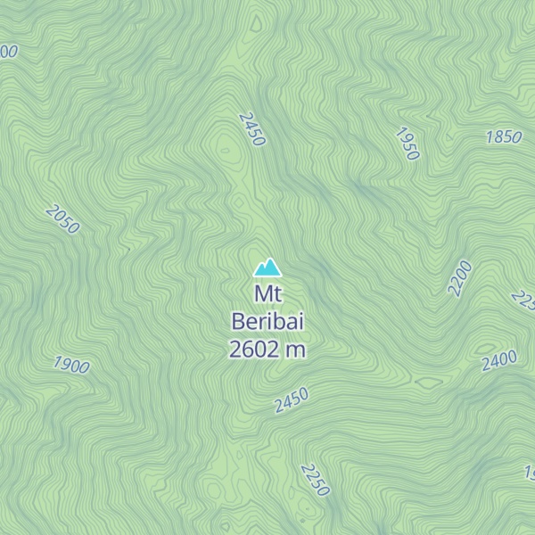 Map of Mt Beribai