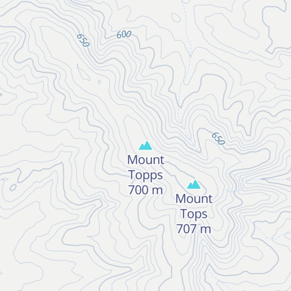 Map of Mount Topps