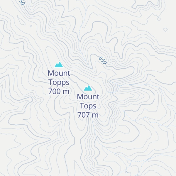 Map of Mount Tops