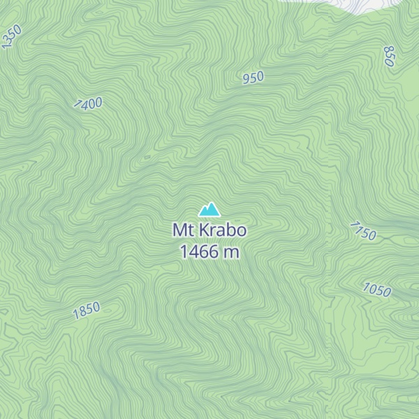 Map of Mt Krabo