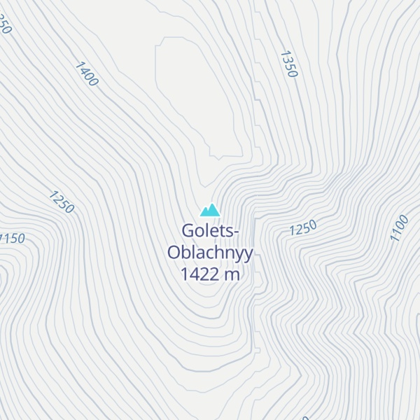 Map of Golets-Oblachnyy